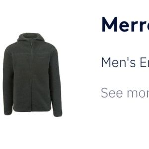 Merrell Wooly Fleece Zip-up - XL NWT